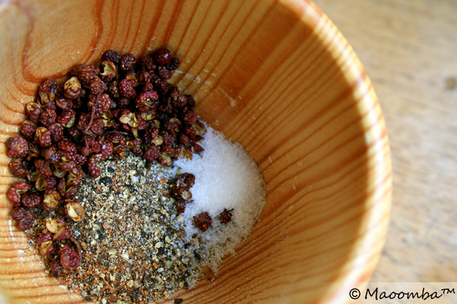 add spiced to mortar