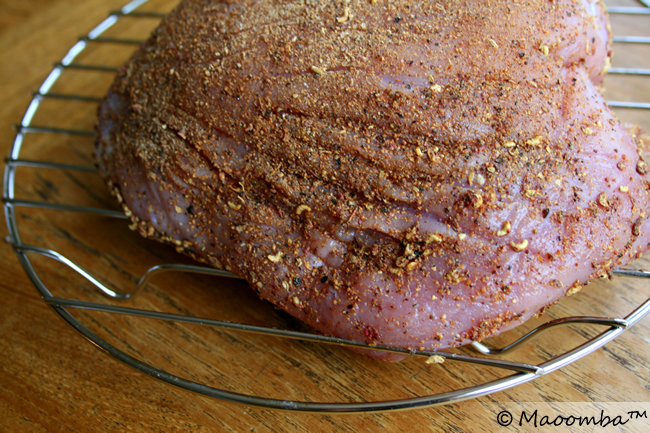 Rinse and pat the roast dry.