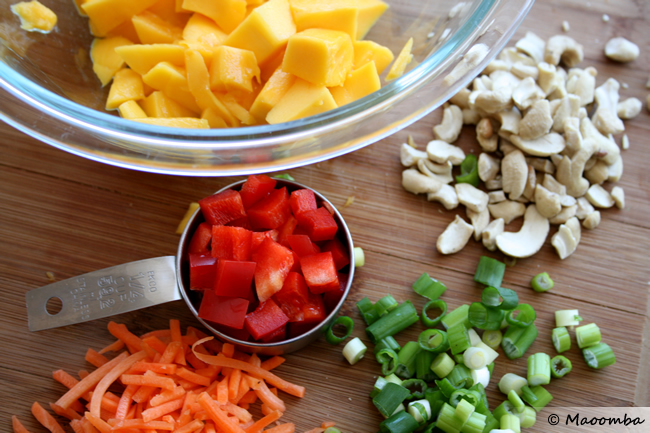 MangoChicken Salad ingredients