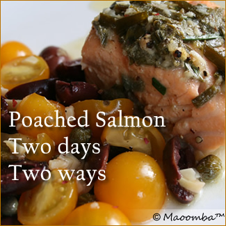 Poached Salmon Two Ways