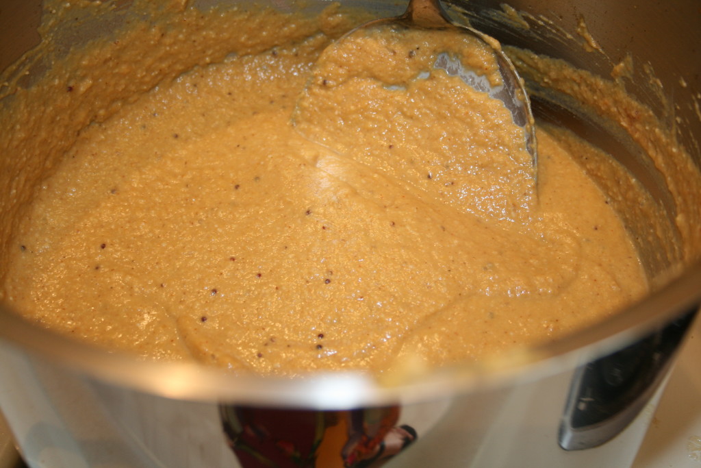 Roasted, curried cauliflower soup - puree