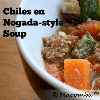 chiles en nogada soup 