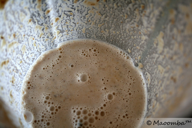 chiles en nogada soup - walnuts pureed