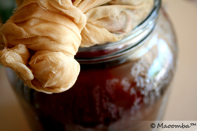 3. Drain liquid, repeat steeping process in new container