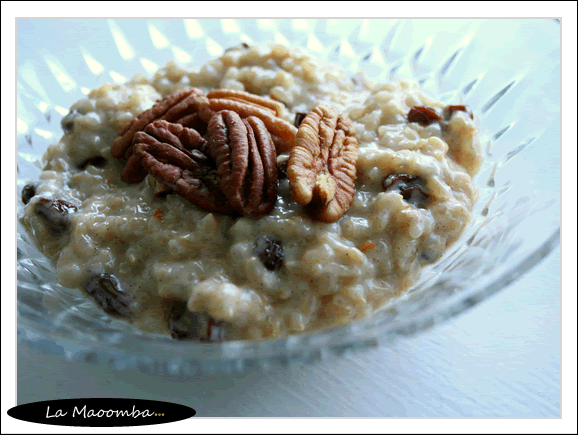 Coconut Brown Rice Pudding