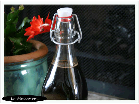 Home-made kahlua liqueur