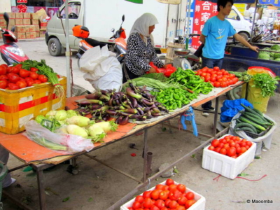 D – Dunhuang markets produce Dunhuang markets produce